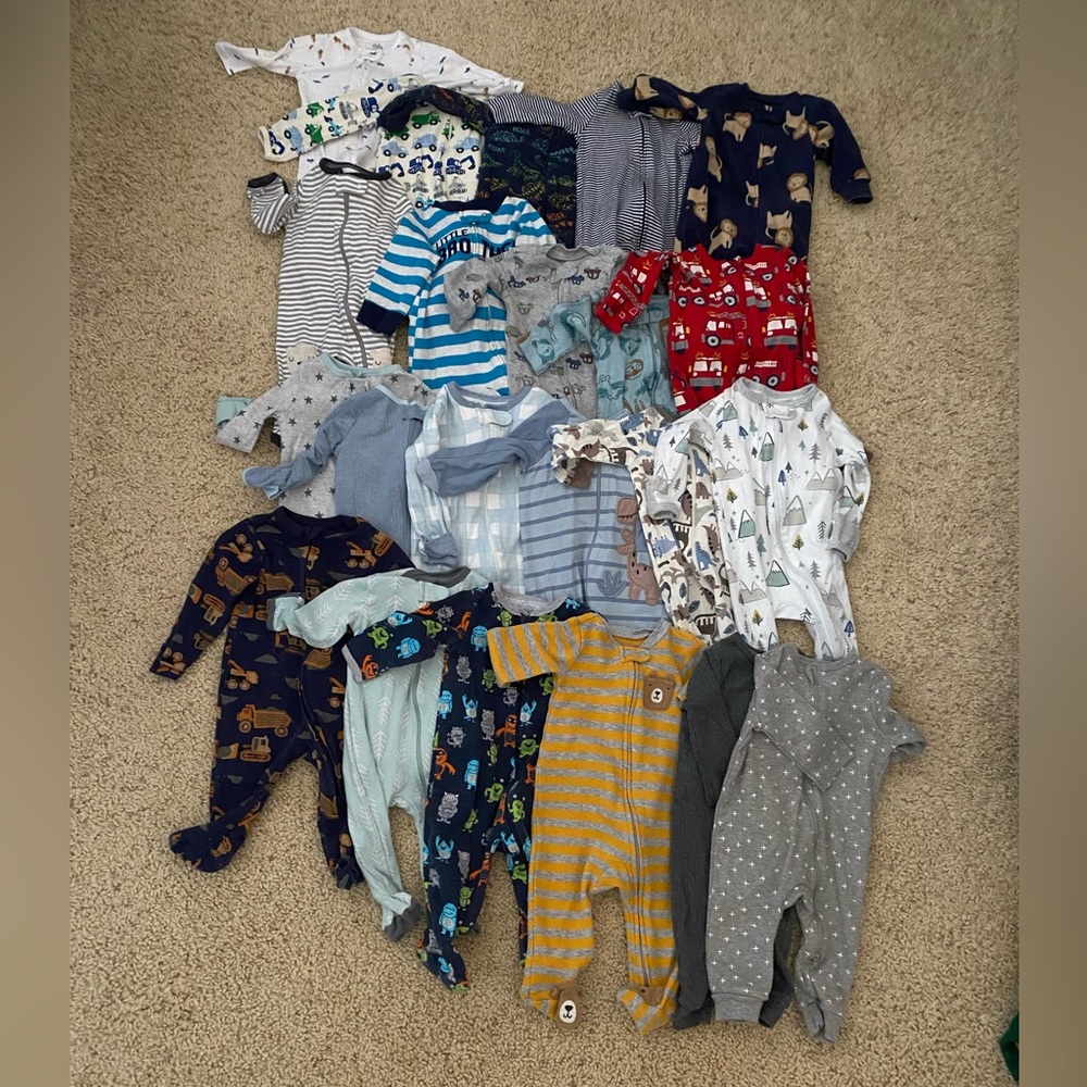 Baby boy sleep and play bundle
